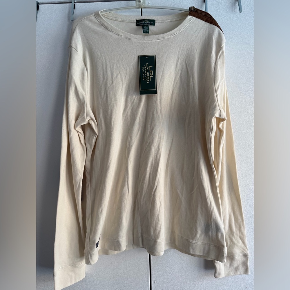 Ralph Lauren Cream long Sleeve Top